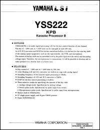 Click here to download YSS222-D Datasheet
