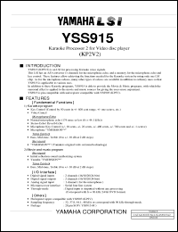 Click here to download YSS915-M Datasheet