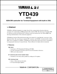 Click here to download YTD439 Datasheet