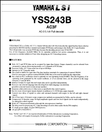 Click here to download YSS243B-F Datasheet