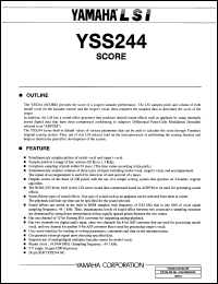 Click here to download YSS244 Datasheet