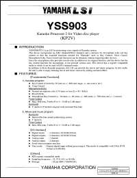 Click here to download YSS903-M Datasheet