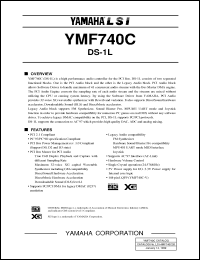 Click here to download YMF740C-V Datasheet
