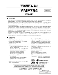 Click here to download YMF754-V Datasheet