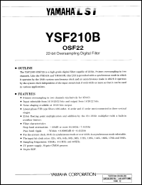 Click here to download YSF210B Datasheet