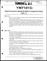 Click here to download YM7121C Datasheet
