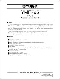 Click here to download YMF795 Datasheet