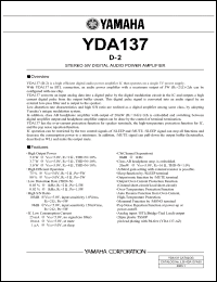 Click here to download YDA137 Datasheet