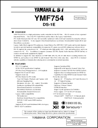 Click here to download YMF754 Datasheet