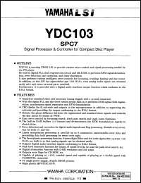 Click here to download YDC103 Datasheet