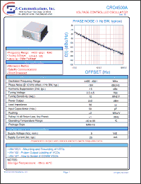 Click here to download CRO4500A Datasheet