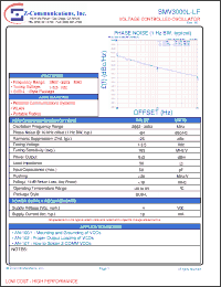 Click here to download SMV3000L-LF Datasheet