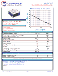 Click here to download CLV0750E Datasheet
