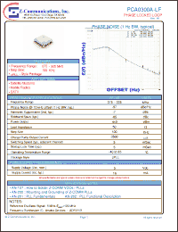 Click here to download PCA0300A-LF Datasheet
