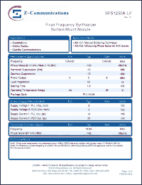 Click here to download SFS1250A-LF Datasheet