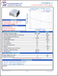 Click here to download CRO3580A-LF Datasheet