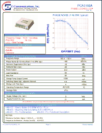 Click here to download PCA0102A Datasheet