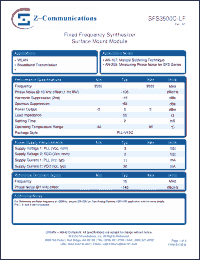 Click here to download SFS3500C-LF Datasheet