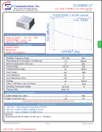 Click here to download CLV0625E-LF Datasheet