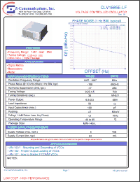 Click here to download CLV1585E-LF Datasheet