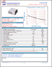 Click here to download CRO2450A Datasheet