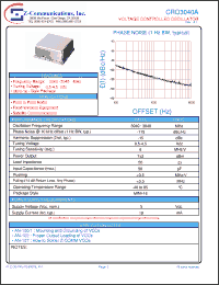 Click here to download CRO3040A Datasheet