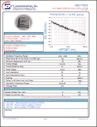 Click here to download V607TE03 Datasheet