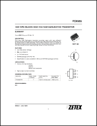 Click here to download FCX605TA Datasheet