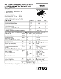 Click here to download FZT605 Datasheet