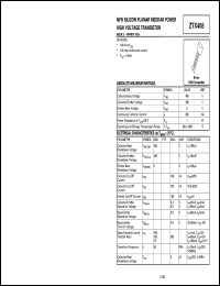 Click here to download ZTX458 Datasheet