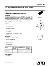 Click here to download ZVN4525GTC Datasheet