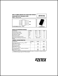 Click here to download ZDT6702 Datasheet