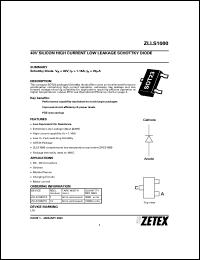 Click here to download ZLLS1000TA Datasheet