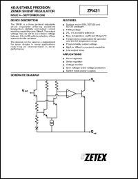 Click here to download ZR431F01 Datasheet