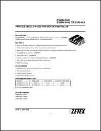 Click here to download ZXBM2003TA Datasheet