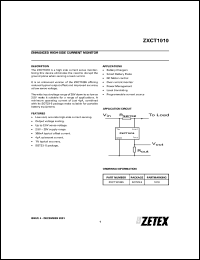 Click here to download ZXCT1010E5 Datasheet