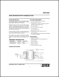 Click here to download ZXFV401N16TA Datasheet