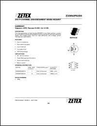 Click here to download ZXM62P02E6 Datasheet