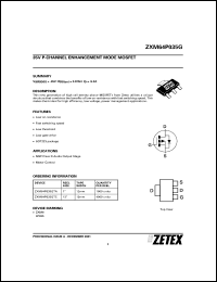 Click here to download ZXM64P035GTA Datasheet