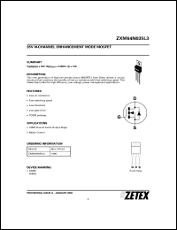 Click here to download ZXM64N035L3 Datasheet