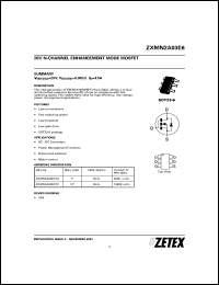 Click here to download ZXMN2A03E6 Datasheet