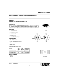 Click here to download ZXMN6A11DN8 Datasheet