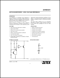 Click here to download ZXRE4041FF Datasheet