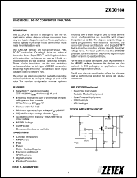 Click here to download ZXSC100X8 Datasheet