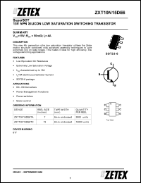 Click here to download ZXT10N15DE6 Datasheet