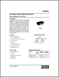 Click here to download ZAMP001H6TA Datasheet