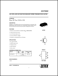 Click here to download ZX5T849ZTA Datasheet