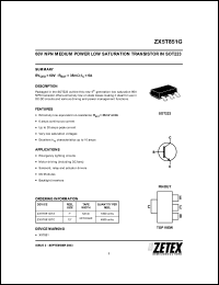 Click here to download ZX5T851G Datasheet