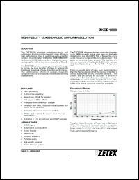 Click here to download ZXCD1000 Datasheet