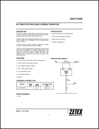 Click here to download ZXCT1008FTA Datasheet